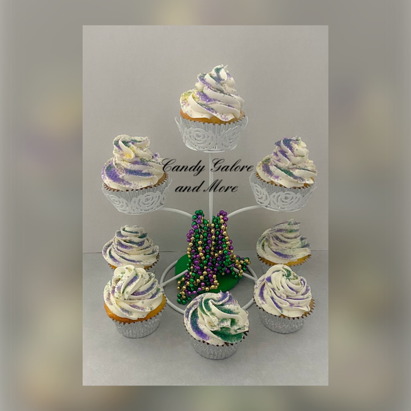 Mardi Gras Cupcakes